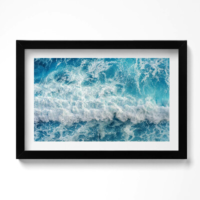 Tablou rama original Vedere aeriană a unui val oceanic