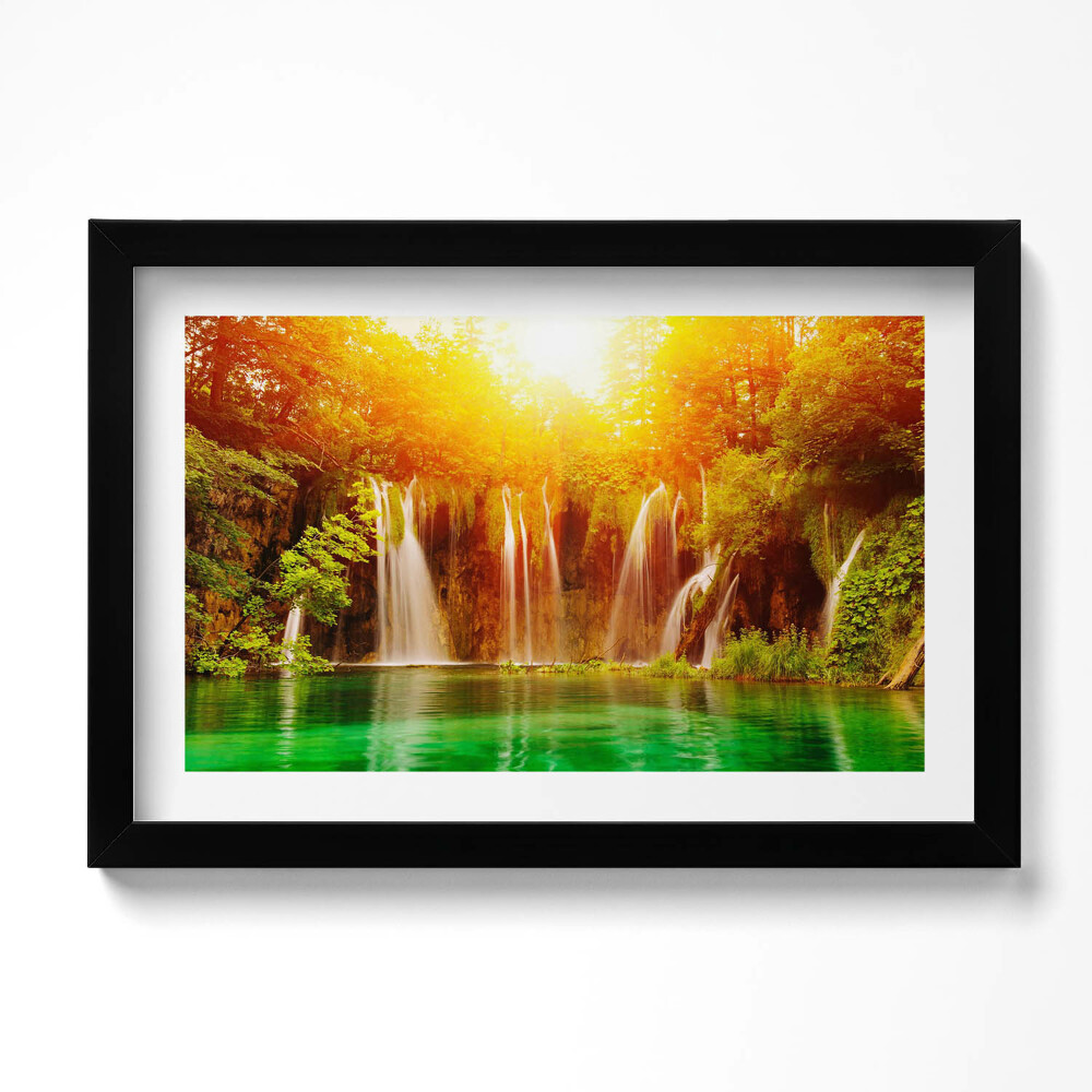 Tablou rama original Vedere pitorească a cascadei