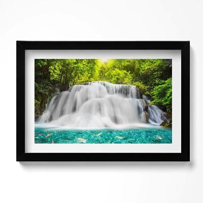 Tablou rama original Cascada Huai Mae Khamin din Thailanda