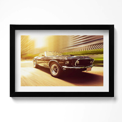 Tablou rama original Mașină clasică pe șosea