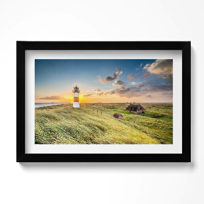 Tablou rama original Farul din List-on-Sylt