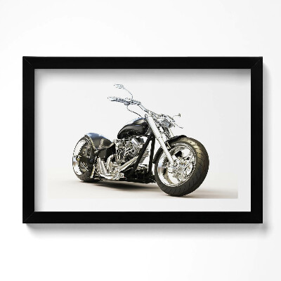 Tablou rama original Motocicletă neagră