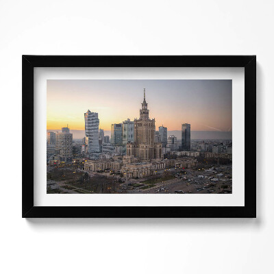 Tablou living cu rama original Palatul Culturii și Științei Varșovia
