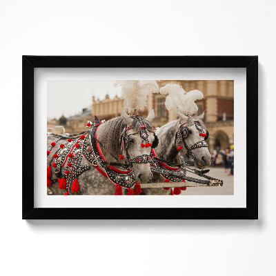 Tablou rama original Cai frumoși în Cracovia