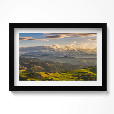 Tablou living cu rama original Pieniny Wysoki Wierch