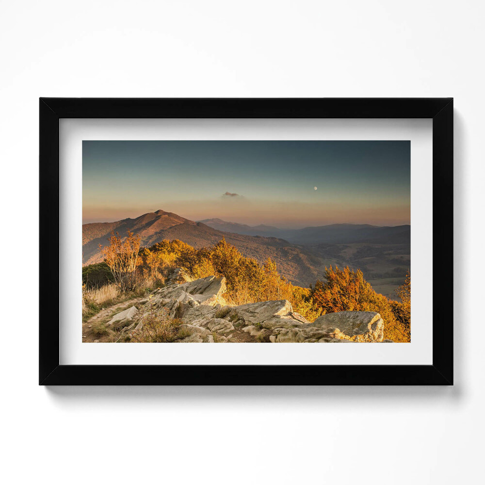 Tablou living cu rama original Munții Bieszczady