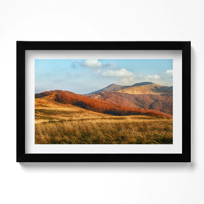 Tablou rama original Peisaj montan în toamnă