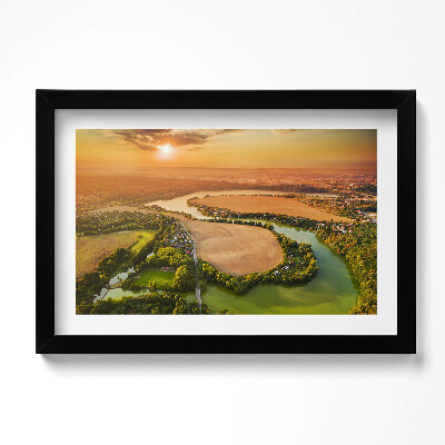 Tablou living cu rama original Valea Cehiei Pilsen Litice