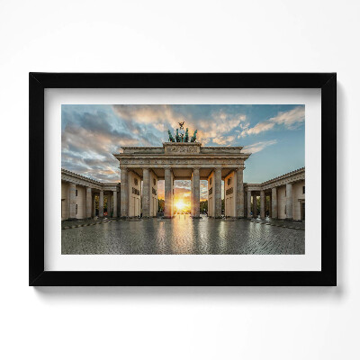 Tablou living cu rama original Poarta Brandenburg din Berlin