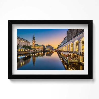 Tablou rama original Primăria orașului Hamburg, Germania