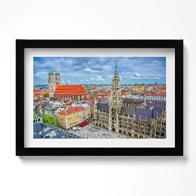 Tablou rama original Primăria Marienplatz din München