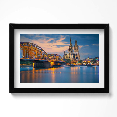 Tablou living cu rama original Vedere a primăriei