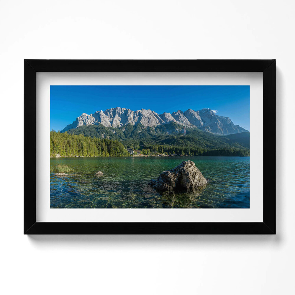 Tablou living cu rama original Vârful Zugspitze, Germania