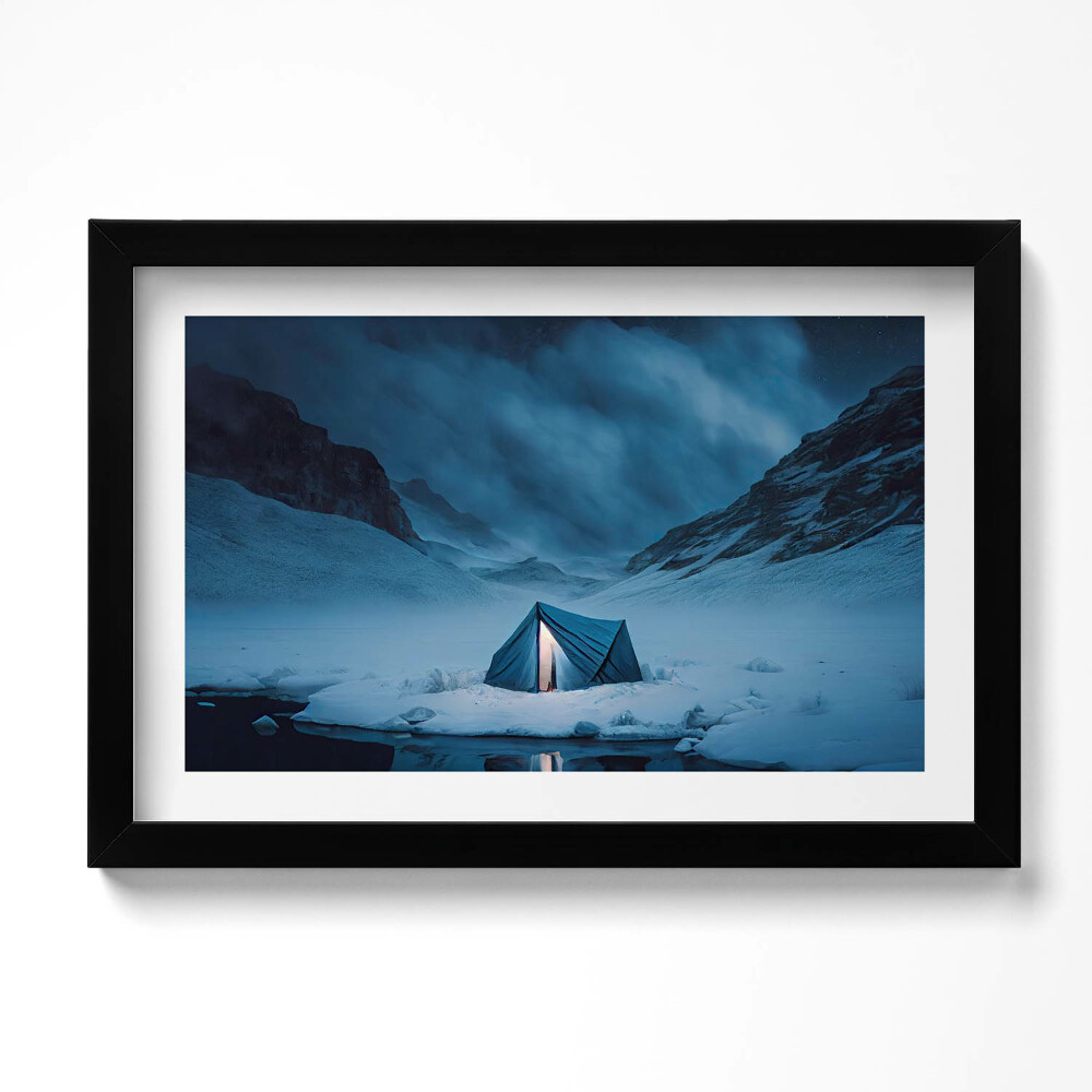 Tablou rama original Cort în munții Islandei