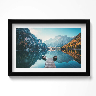 Tablou rama original Bărci pe lac