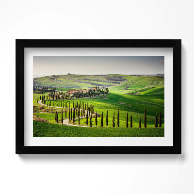 Tablou living cu rama original Peisaj cu atmosferă italiană