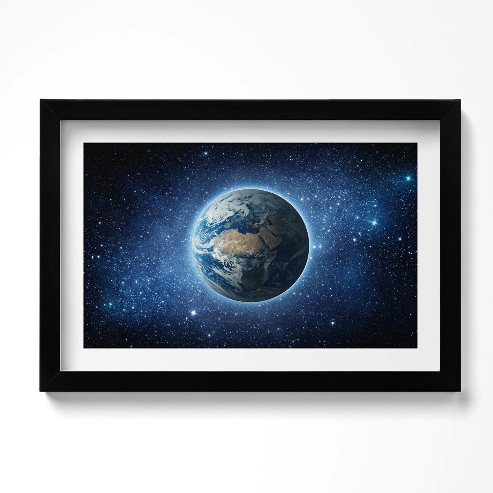 Tablou rama original Planeta Pământ în spațiu