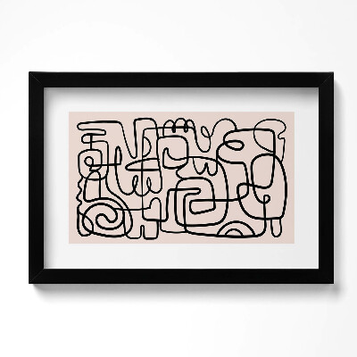 Tablou rama original Forme abstracte de artă