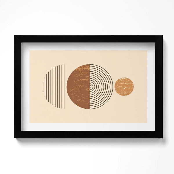 Tablou rama original Artă boho geometrică