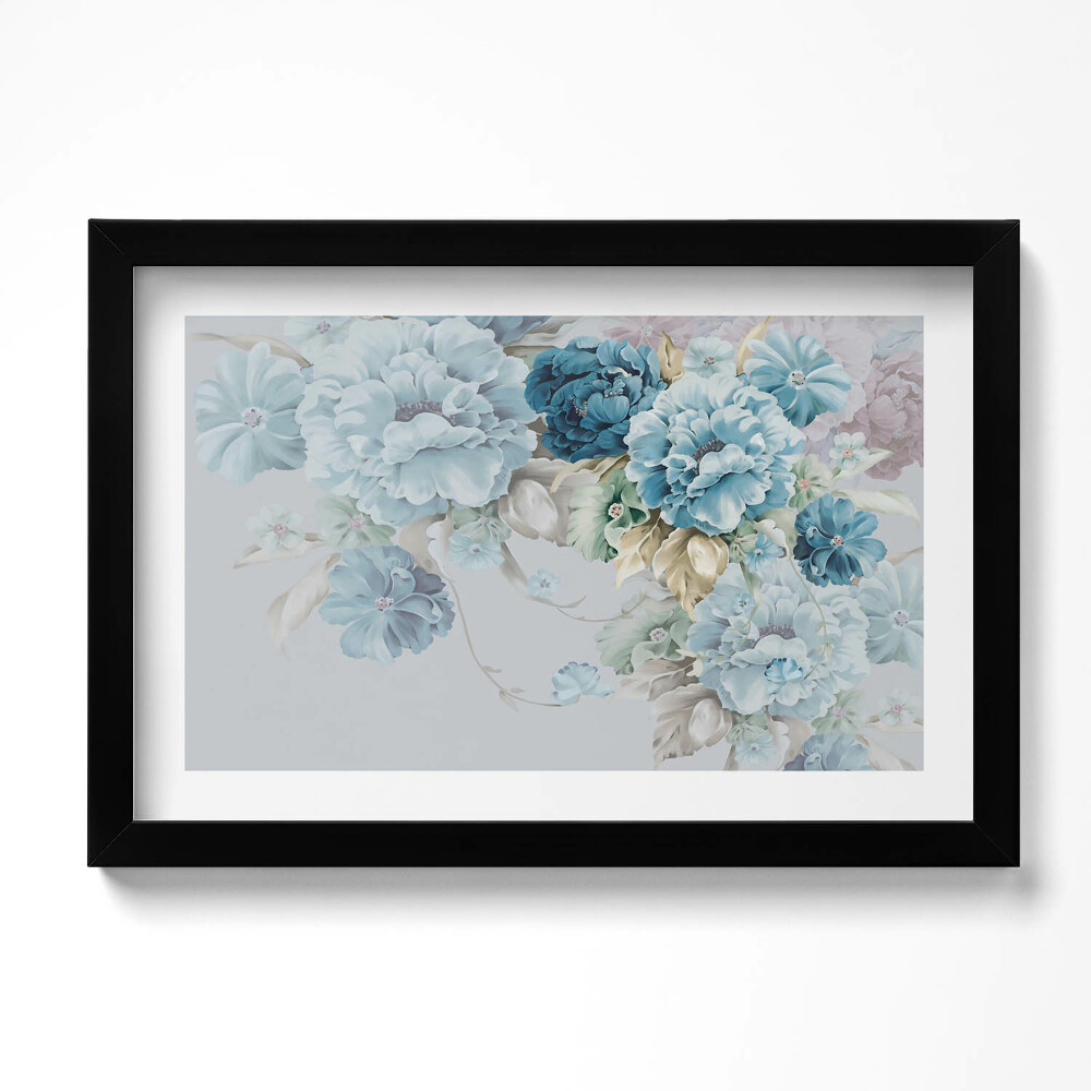 Tablou rama original O pictură cu flori delicate de bujor