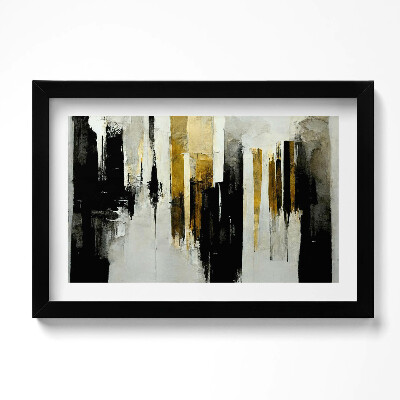 Tablou rama original Artă abstractă cu aur