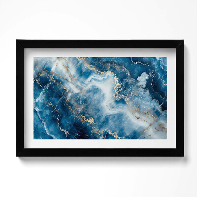 Tablou living cu rama original Textură de piatră cu aur