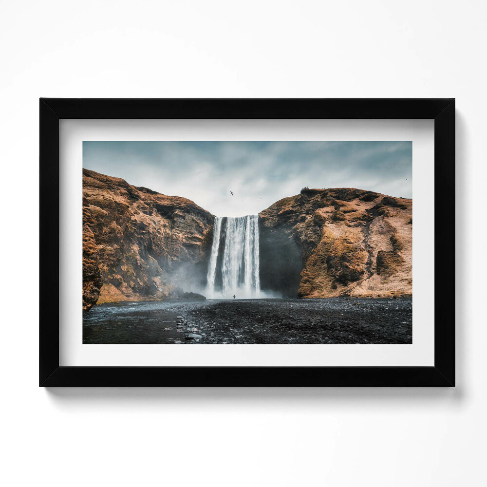 Tablou rama original Cascadă printre stânci