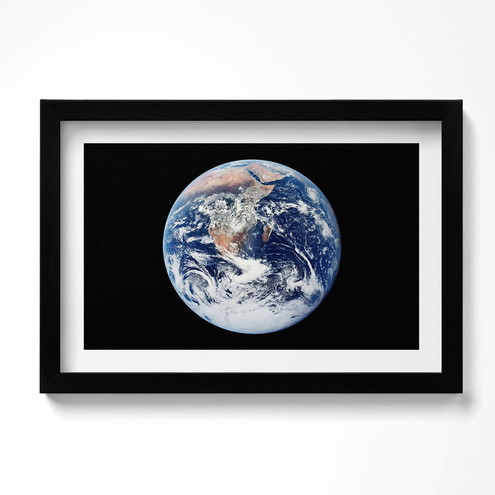 Tablou living cu rama original Pământul văzut din spațiu