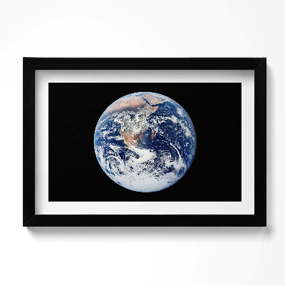 Tablou living cu rama original Pământul văzut din spațiu