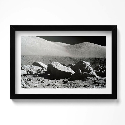 Tablou living cu rama original Fotografie de rocă lunară NASA