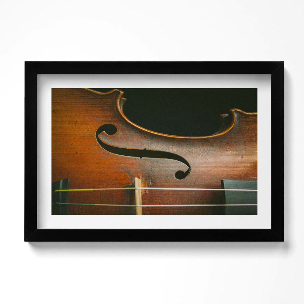 Tablou living cu rama original Instrument de vioară