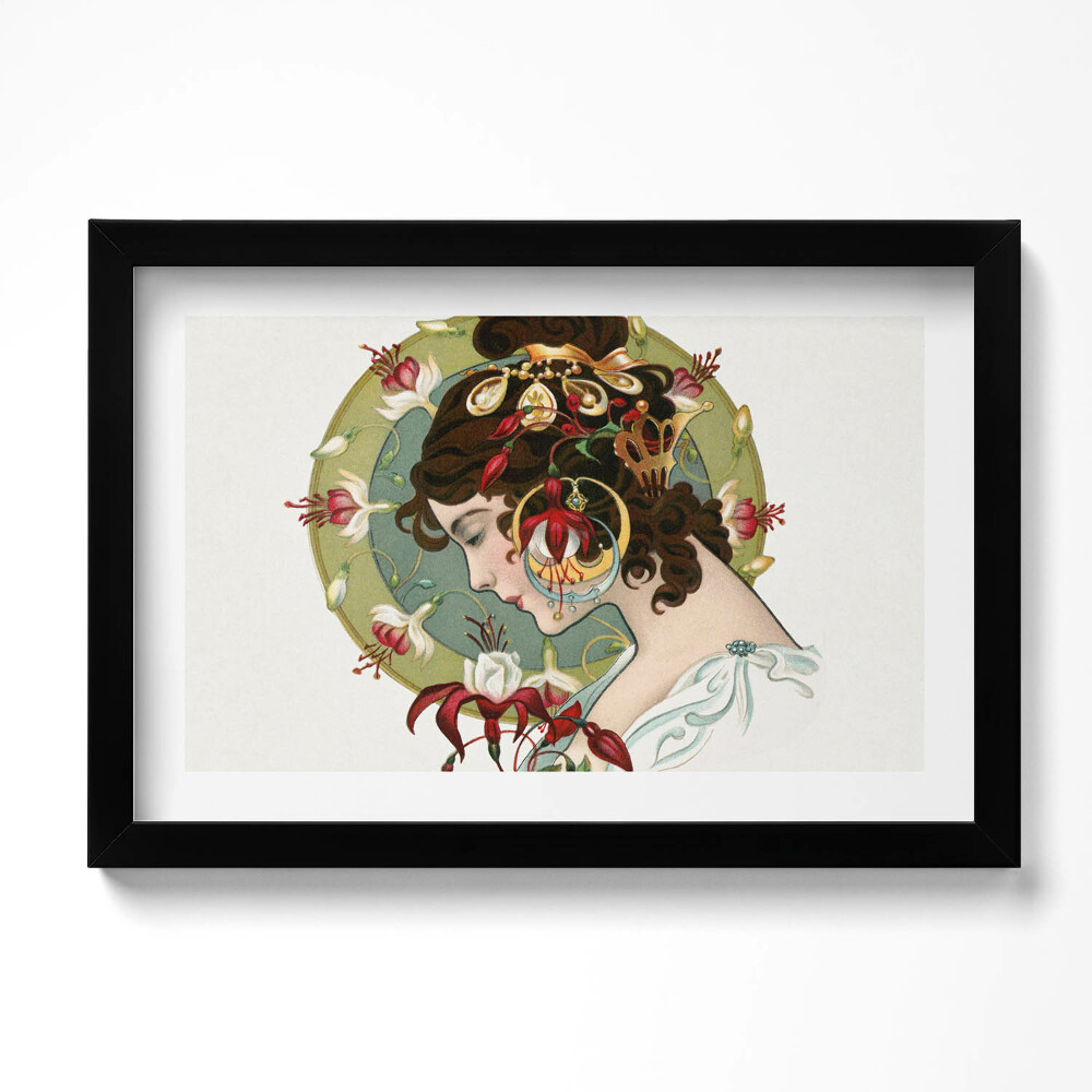 Tablou living cu rama original Portretul unei femei frumoase