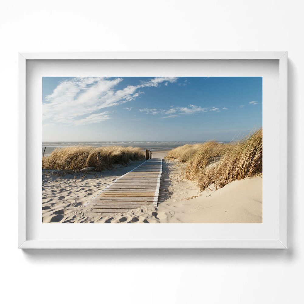 Tablou rama excepţional Vedere la plajă și mare