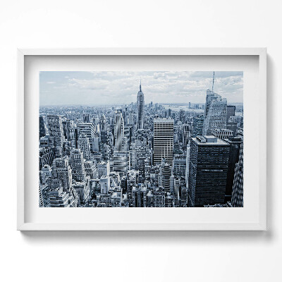 Tablou living cu rama excepţional Vedere a orașului New York