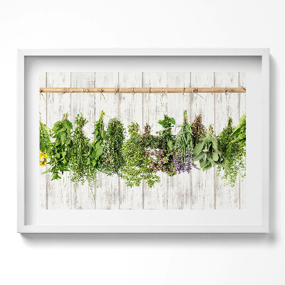 Tablou living cu rama excepţional Ierburi și plante uscate