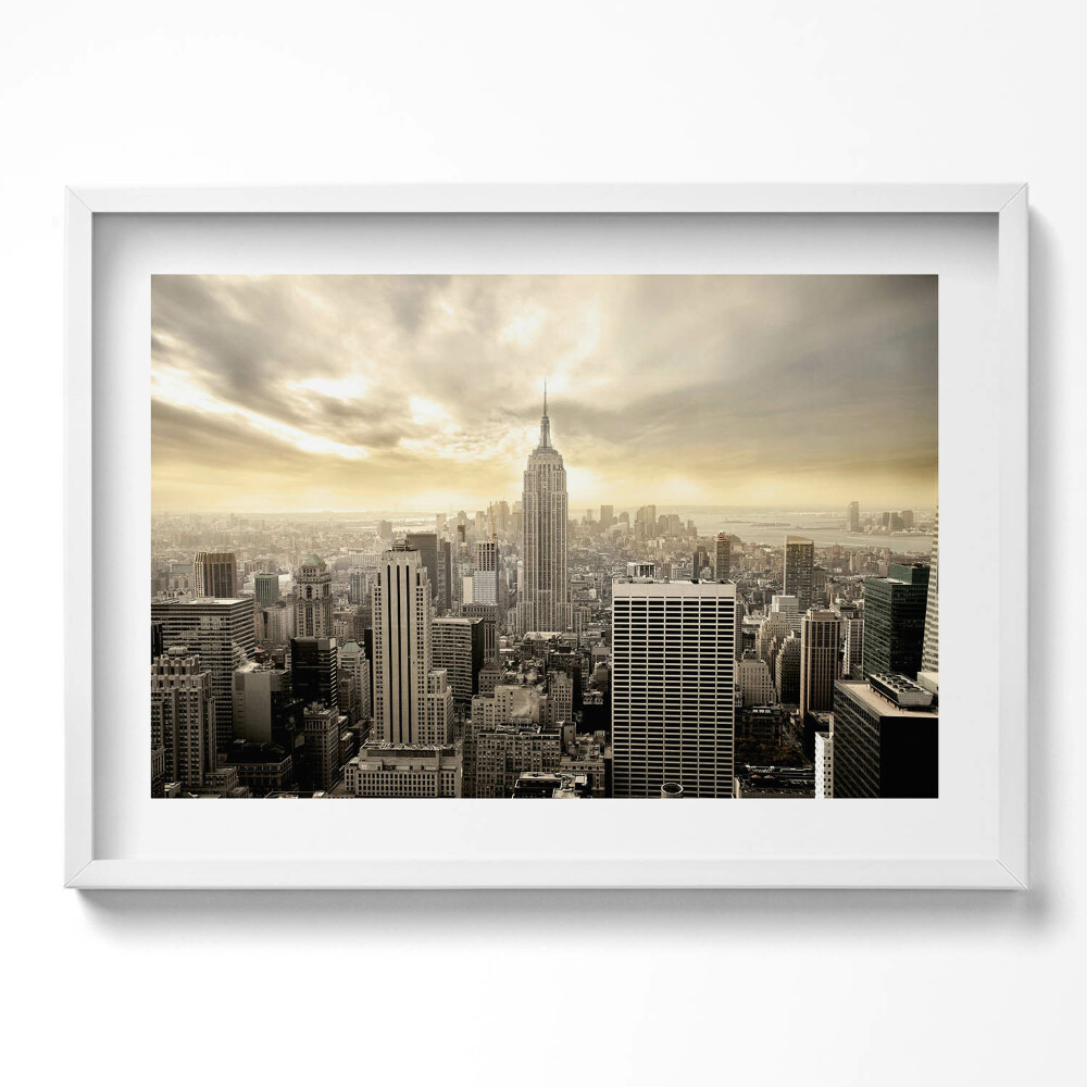 Tablou living cu rama excepţional Panoramă a clădirii Empire State