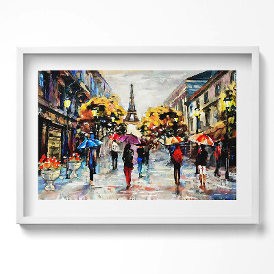 Tablou rama excepţional Străzile Eiffel Nova - Toamna pictată