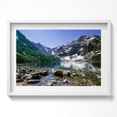 Tablou rama excepţional Lac de munte - peisaj