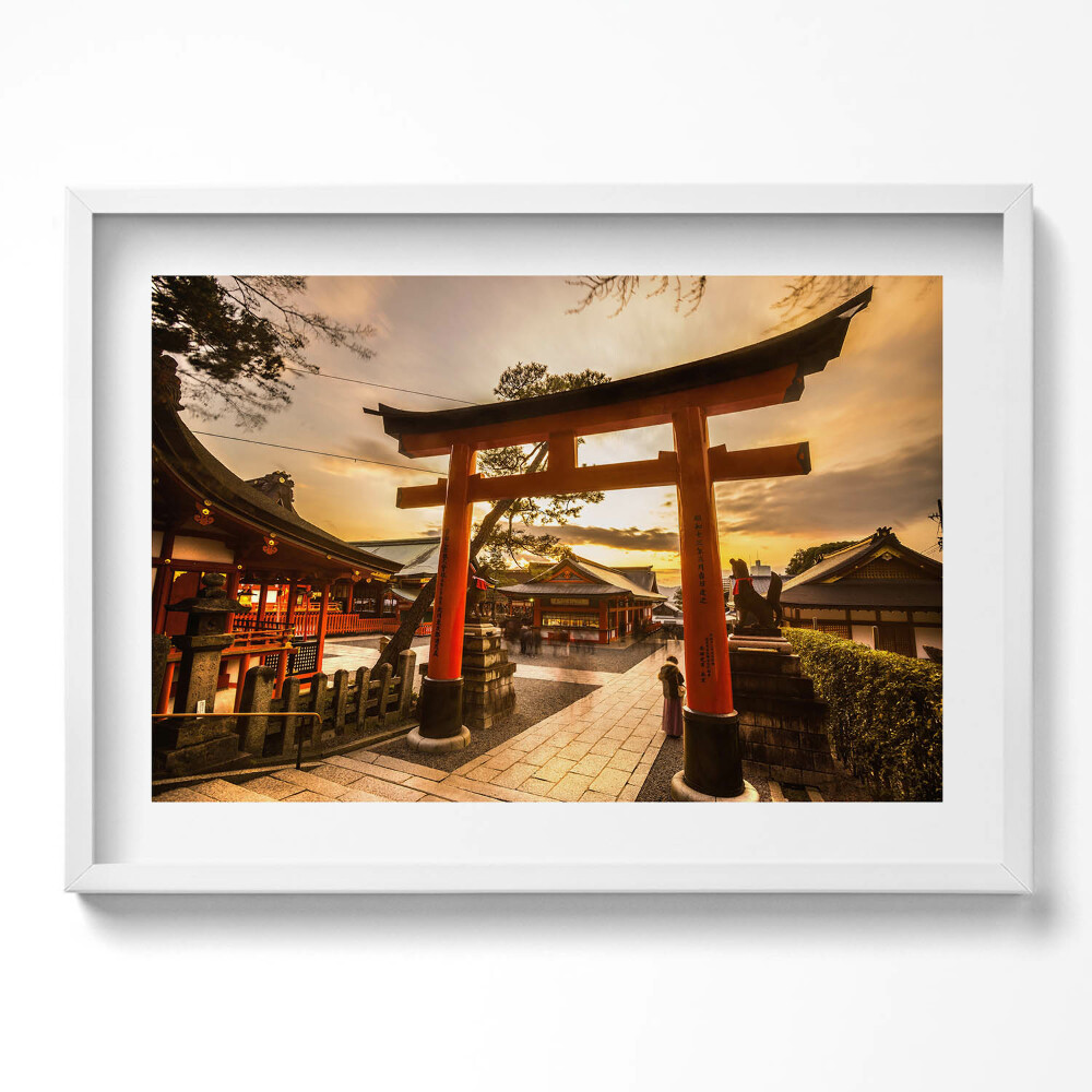Tablou living cu rama excepţional Poarta japoneză - Arhitectură asiatică