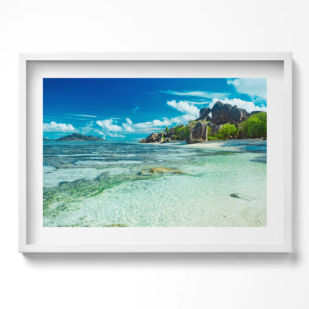 Tablou living cu rama excepţional Vedere a oceanului limpede