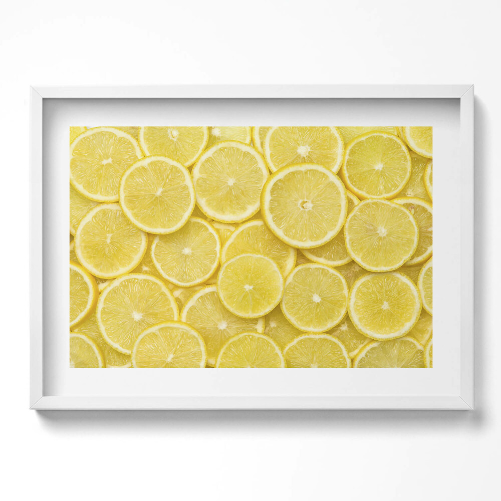 Tablou living cu rama excepţional Fructe de lămâie
