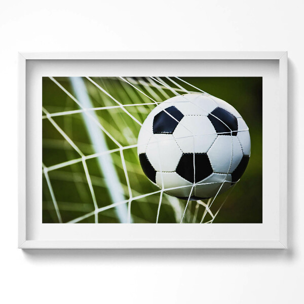 Tablou living cu rama excepţional Mingea în poartă