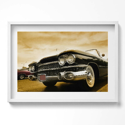Tablou living cu rama excepţional Mașină Cadillac din 1959