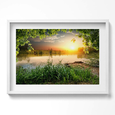 Tablou rama excepţional Apus de soare, zile de vară