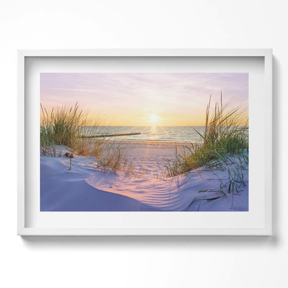 Tablou rama excepţional Marea Poloneză - o plajă la soare