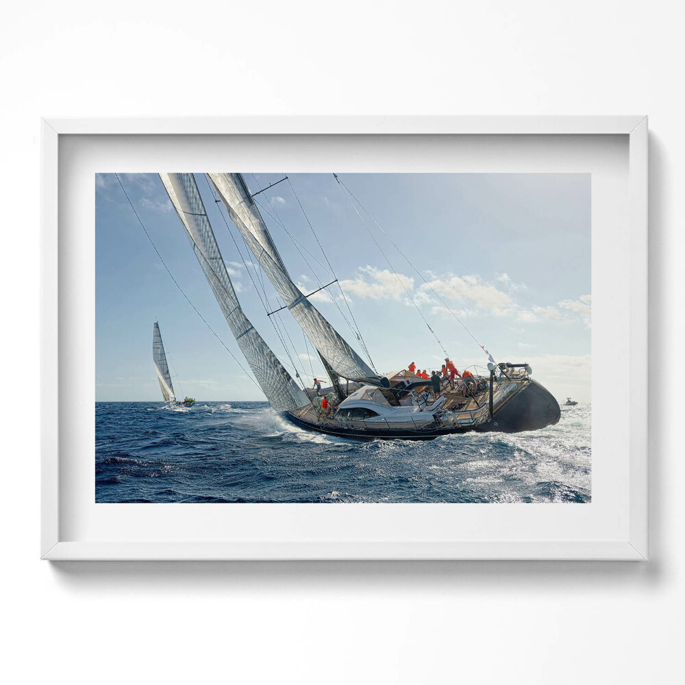 Tablou rama excepţional Regata de iahturi cu pânze