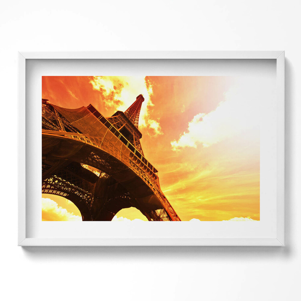 Tablou living cu rama excepţional Atracția Turnului Eiffel din Paris