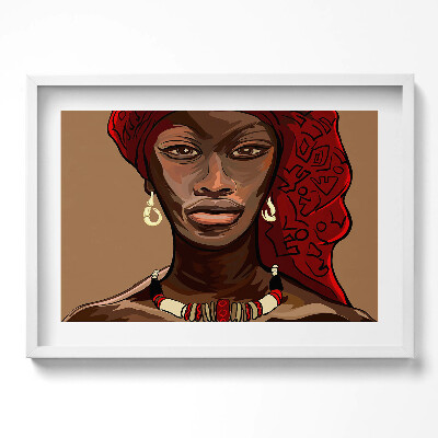 Tablou rama excepţional Artă - Pictură a unei femei africane