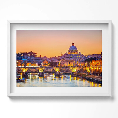 Tablou living cu rama excepţional Catedrala Sfântul Petru din Roma