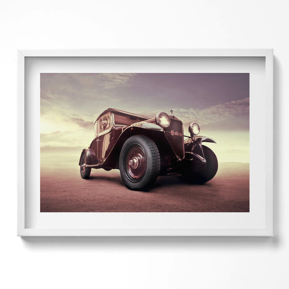 Tablou living cu rama excepţional Auto - Mașină de epocă